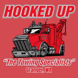 Hooked Up - Unisex Triblend Three-Quarter Sleeve Raglan - Grey Design