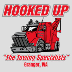 Hooked Up - Long Sleeve Jersey Tee - Grey Design