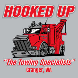 Hooked Up - Toddler Fleece Crewneck Sweatshirt - Grey Design