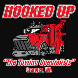 Hooked Up - Youth CVC Three-Quarter Sleeve Raglan T-Shirt - Grey Design