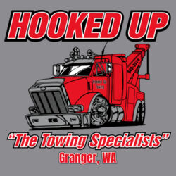 Hooked Up - Unisex Triblend Three-Quarter Sleeve Raglan - Black Design