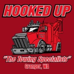 Hooked Up - Youth Long Sleeve Jersey Tee - Black Design