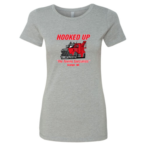 Hooked Up - Women's CVC Crew - Grey Thumbnail