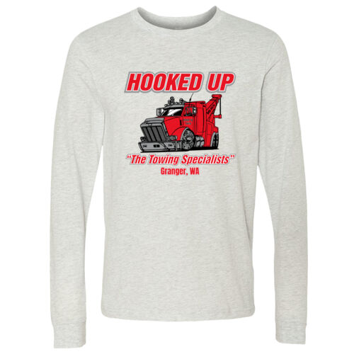 Hooked Up - Long Sleeve Jersey Tee - Grey Thumbnail