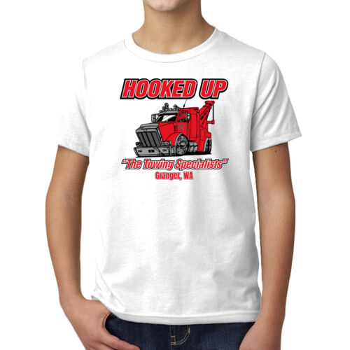 Hooked Up - Youth CVC Crew - Black Thumbnail