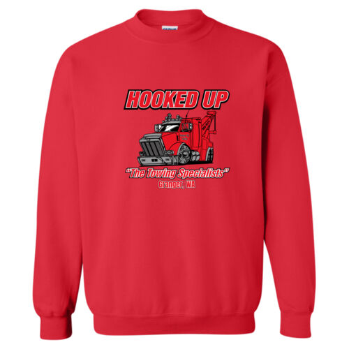 Hooked Up - Heavy Blend Crewneck Sweatshirt - Black Thumbnail