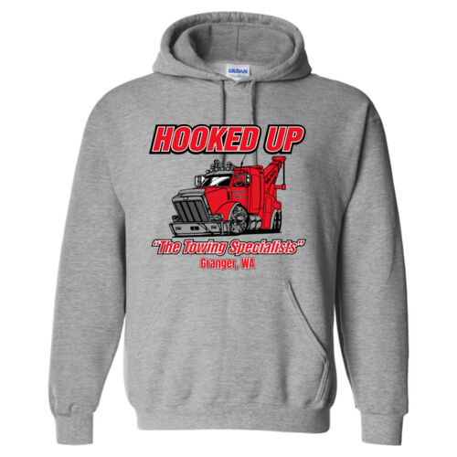 Hooked Up - DryBlend Hooded Sweatshirt - Black Thumbnail